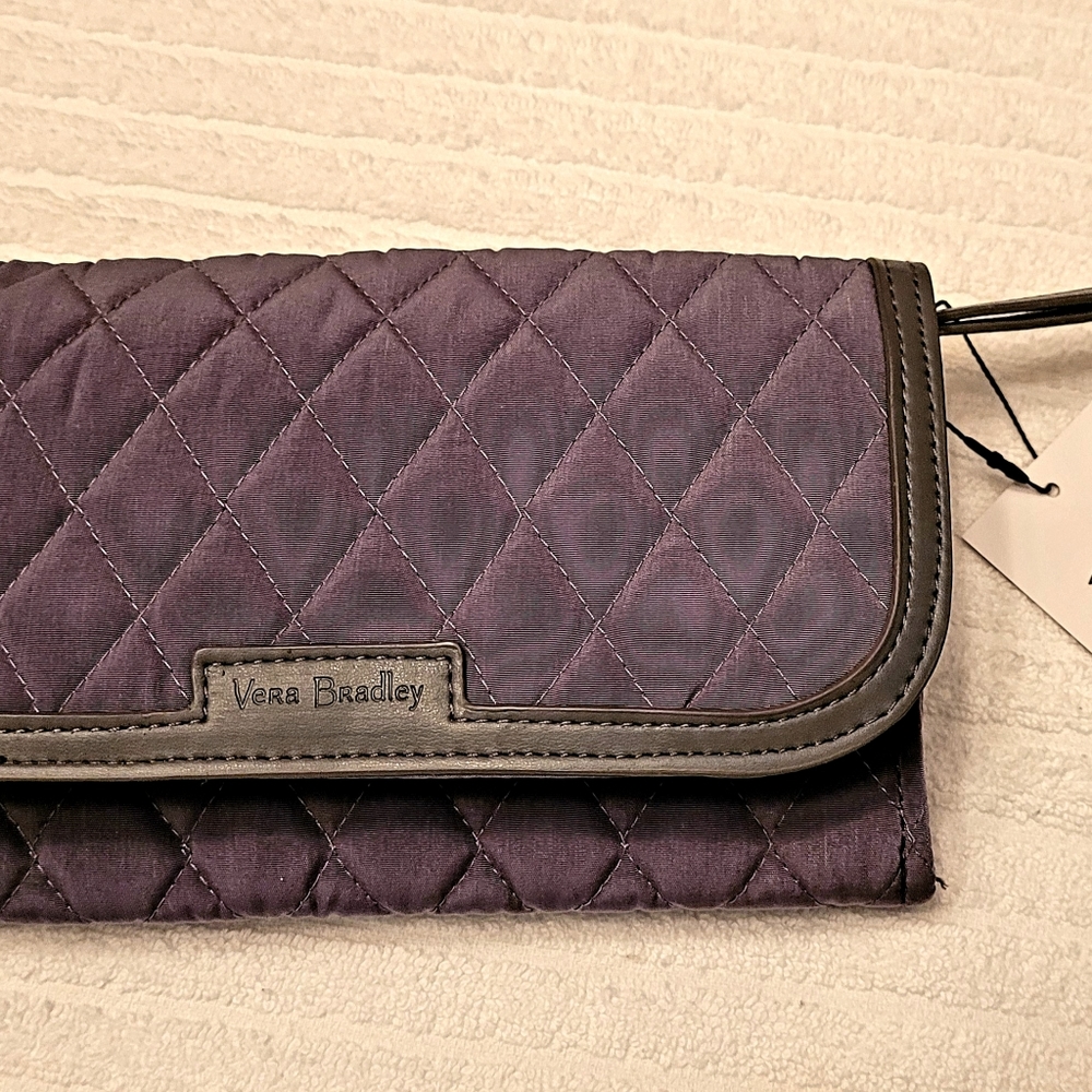 Vera Bradley Trimmed Wristlet Carbon Grey D